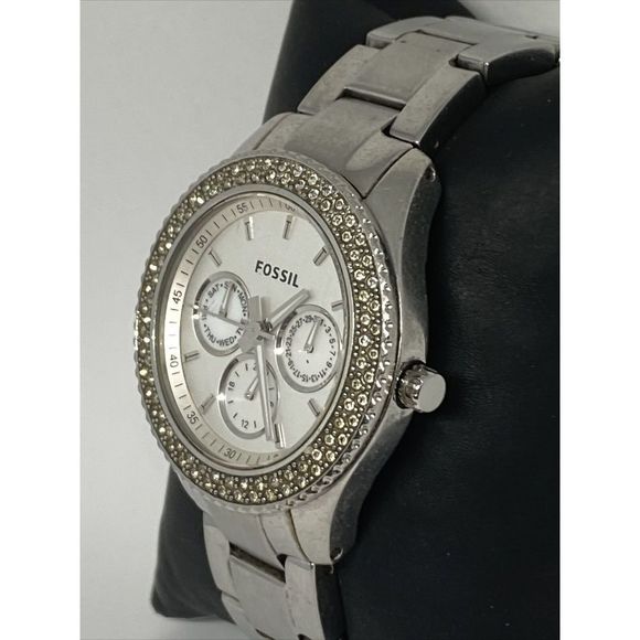 Fossil Stella ES2860 Womens Stainless Steel Analog White Dial Quartz Watch XR775 - Picture 4 of 12